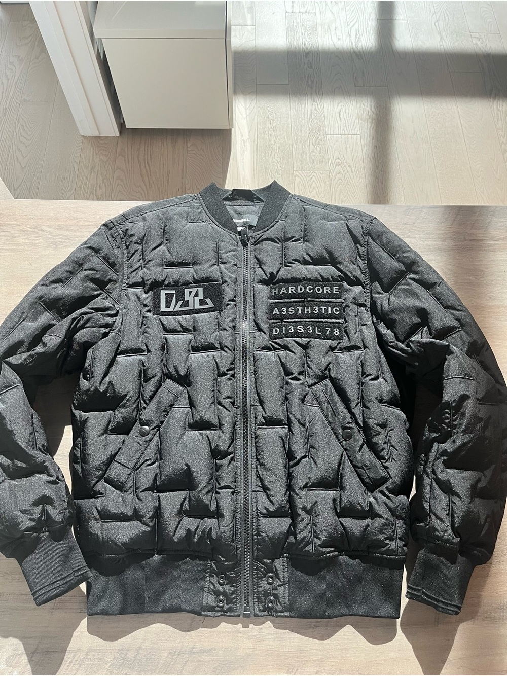 Rare Diesel aviator jacket filled with duck down